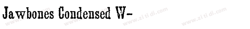 Jawbones Condensed W字体转换